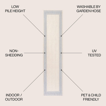 Lucia Classic Diamond Border Indoor/outdoor Area Rug